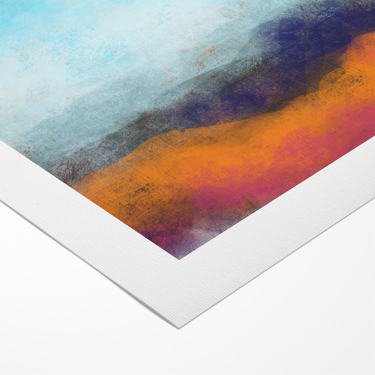Colorful Abstract Landscapes - Vibrant Mountain Vista Wall Art