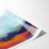 Colorful Abstract Landscapes - Vibrant Mountain Vista Wall Art