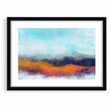 Colorful Abstract Landscapes - Vibrant Mountain Vista Wall Art