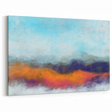 Colorful Abstract Landscapes - Vibrant Mountain Vista Wall Art