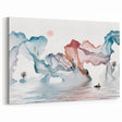 Abstract Landscape Art - Dramatic Sky and Shimmering Reflections Wall Art