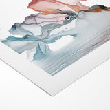 Abstract Landscape Art - Dramatic Sky and Shimmering Reflections Wall Art