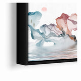 Abstract Landscape Art - Dramatic Sky and Shimmering Reflections Wall Art