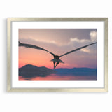 Graceful Birds of Prey Wall Art – Soaring Eagle at Sunset Canvas Print