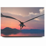 Graceful Birds of Prey Wall Art – Soaring Eagle at Sunset Canvas Print