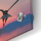 Graceful Birds of Prey Wall Art – Soaring Eagle at Sunset Canvas Print