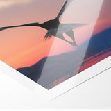 Graceful Birds of Prey Wall Art – Soaring Eagle at Sunset Canvas Print