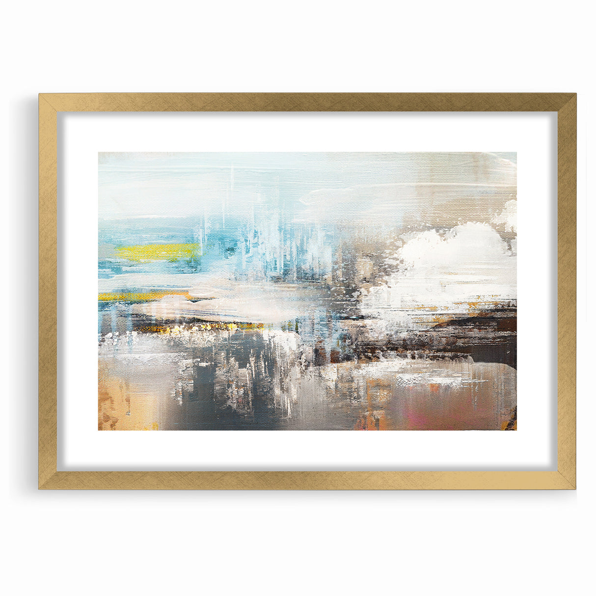 Dynamic Strokes and Lines Abstract Art on Canvas