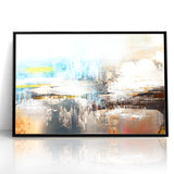 Dynamic Strokes and Lines Abstract Art on Canvas