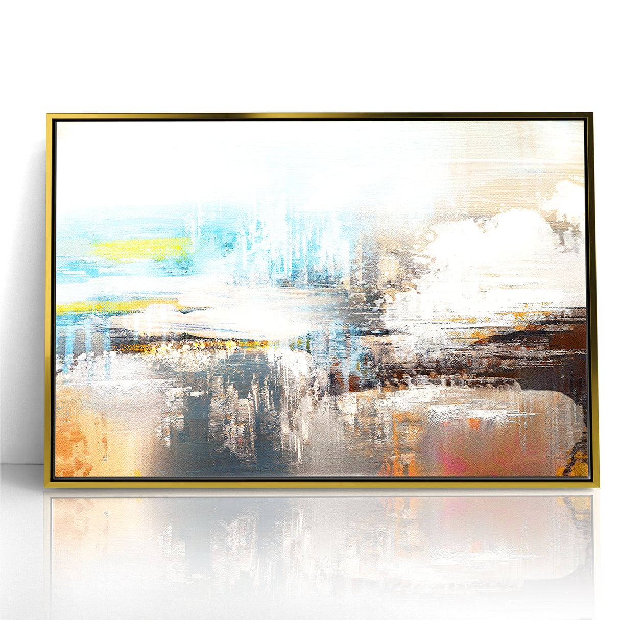 Dynamic Strokes and Lines Abstract Art on Canvas
