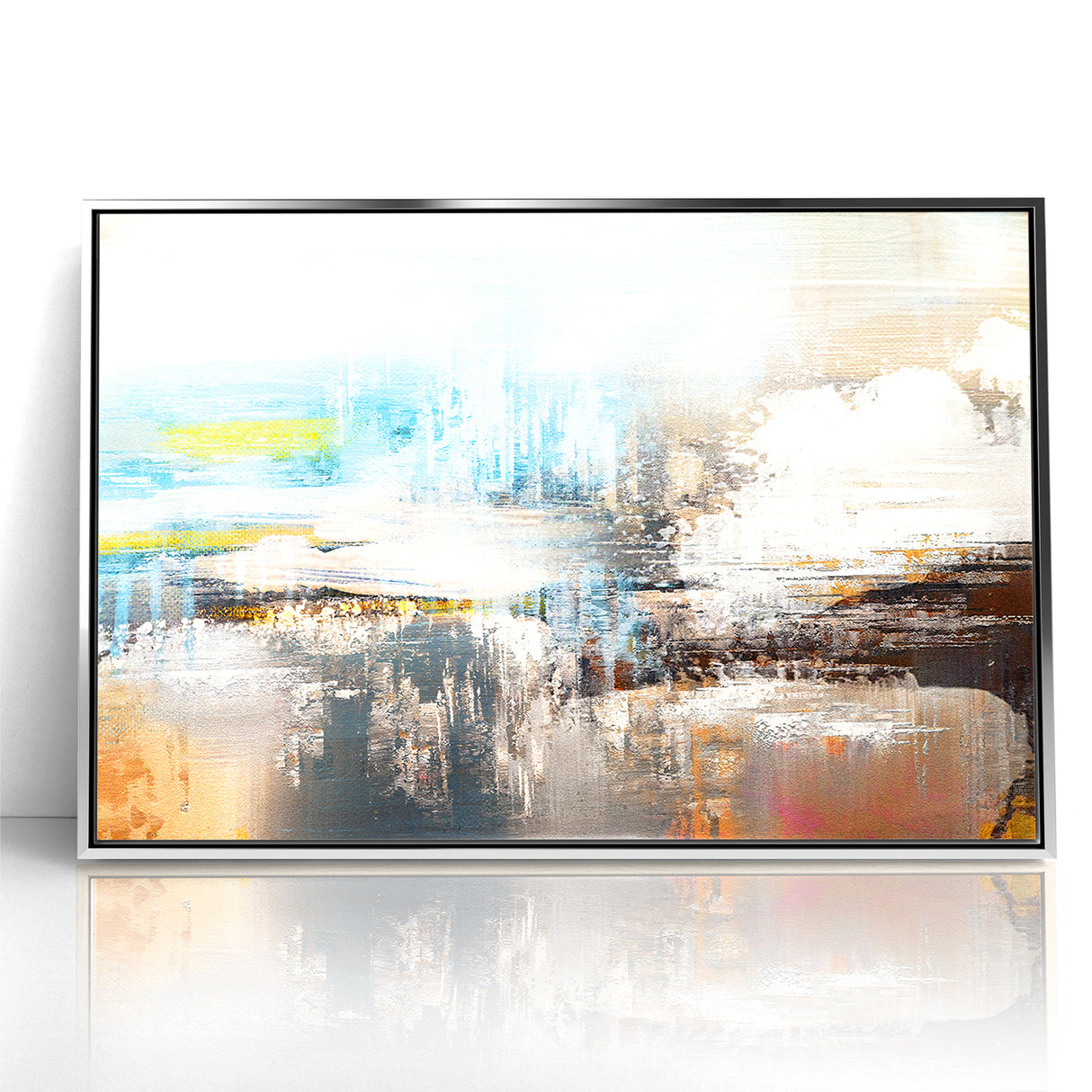 Dynamic Strokes and Lines Abstract Art on Canvas