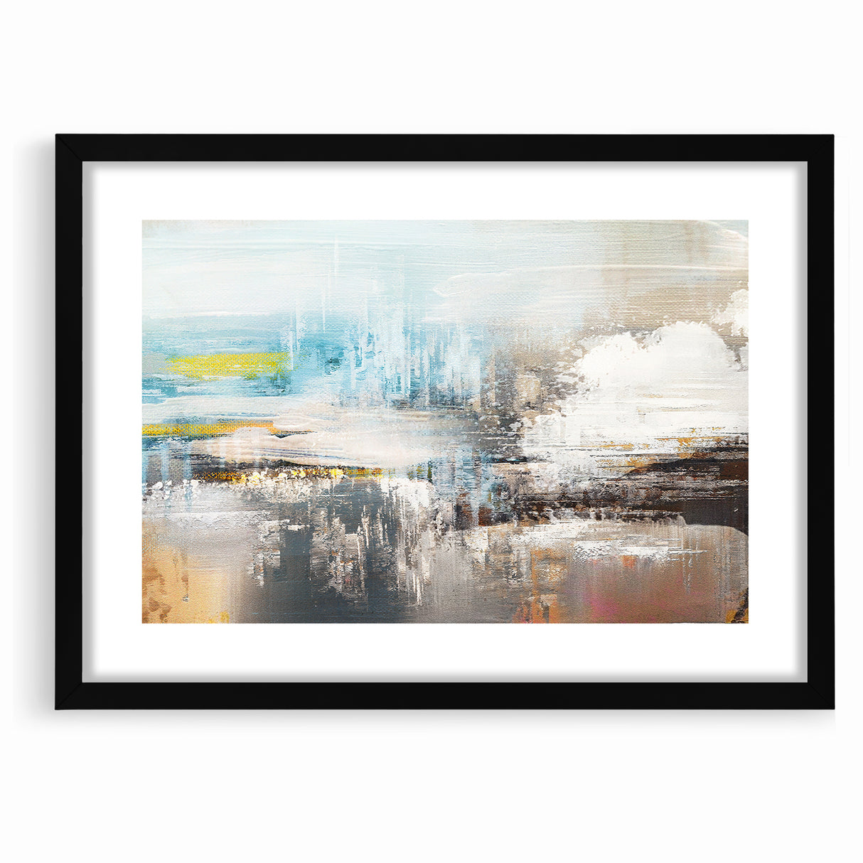 Dynamic Strokes and Lines Abstract Art on Canvas