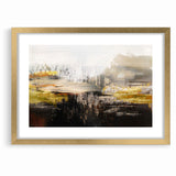 Contemporary Geometric Line and Brush Strokes Art