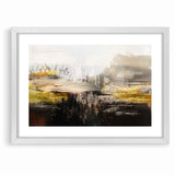 Contemporary Geometric Line and Brush Strokes Art