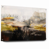 Contemporary Geometric Line and Brush Strokes Art