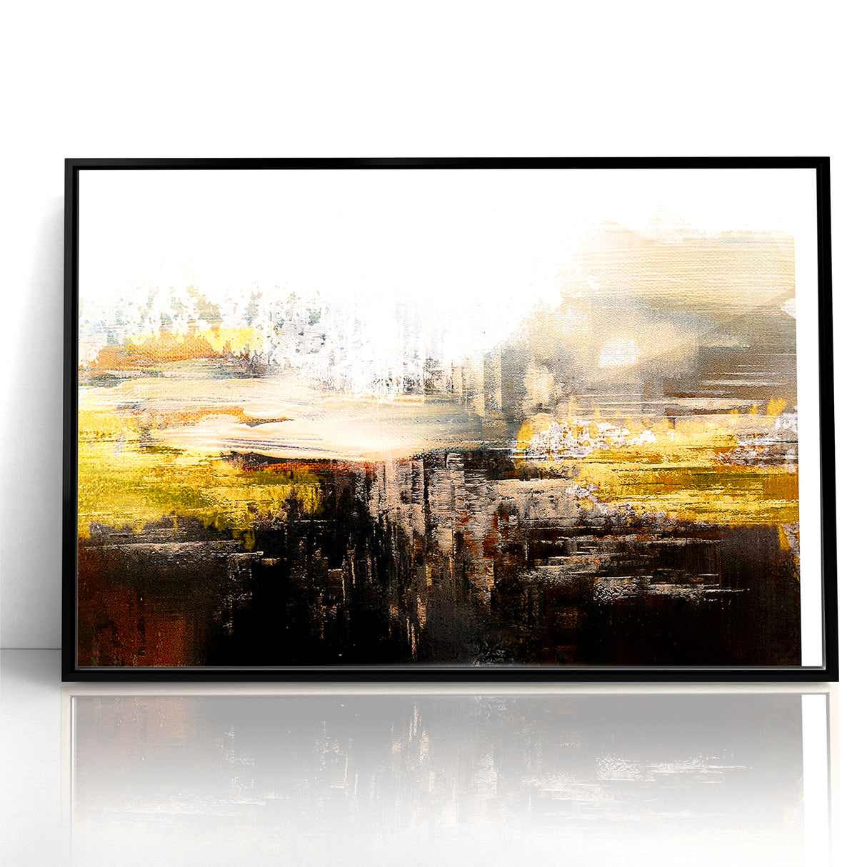 Contemporary Geometric Line and Brush Strokes Art
