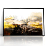 Contemporary Geometric Line and Brush Strokes Art