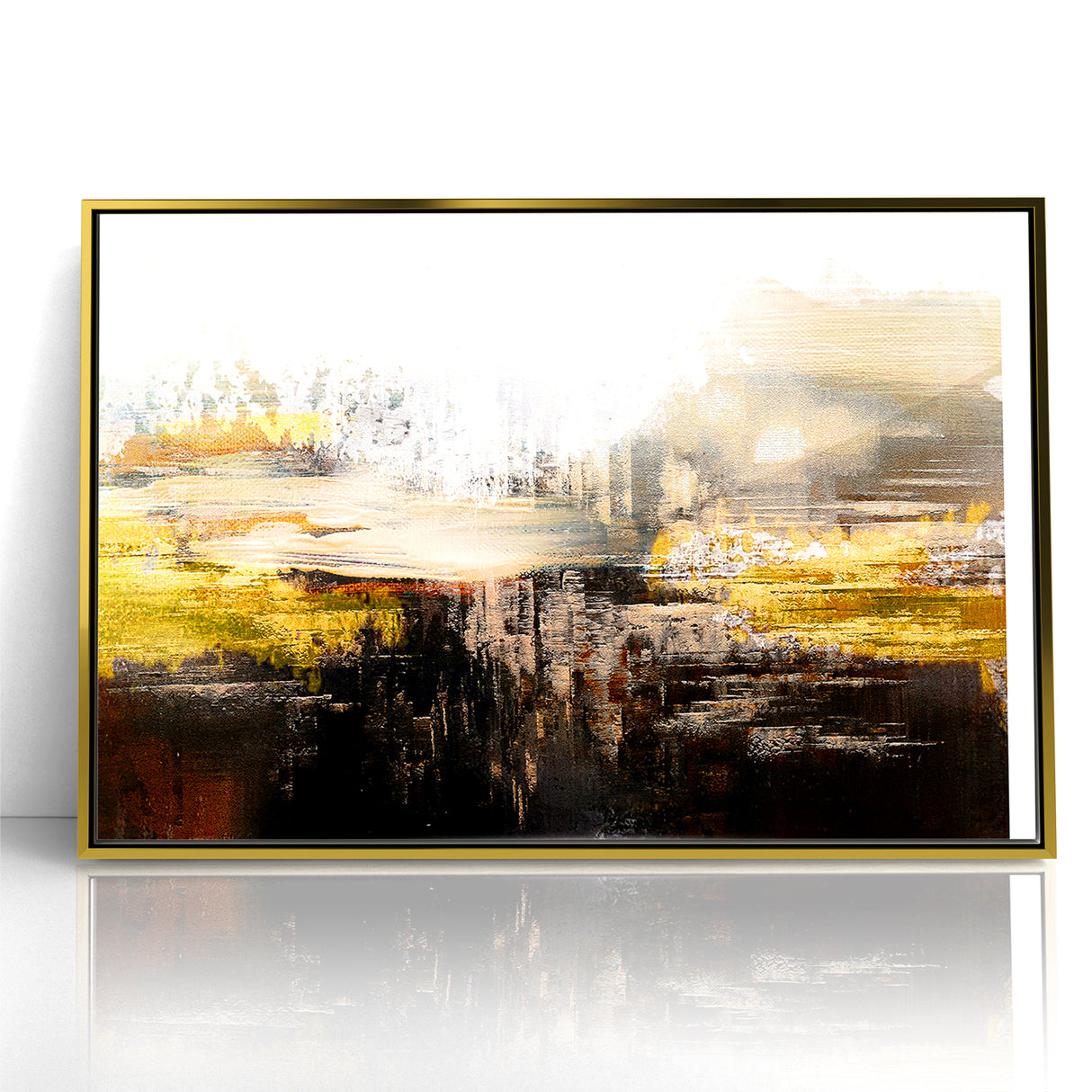 Contemporary Geometric Line and Brush Strokes Art