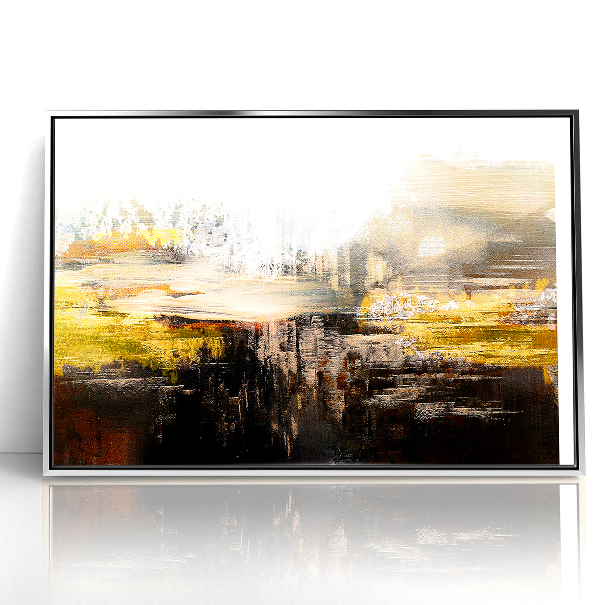 Contemporary Geometric Line and Brush Strokes Art