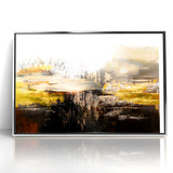 Contemporary Geometric Line and Brush Strokes Art