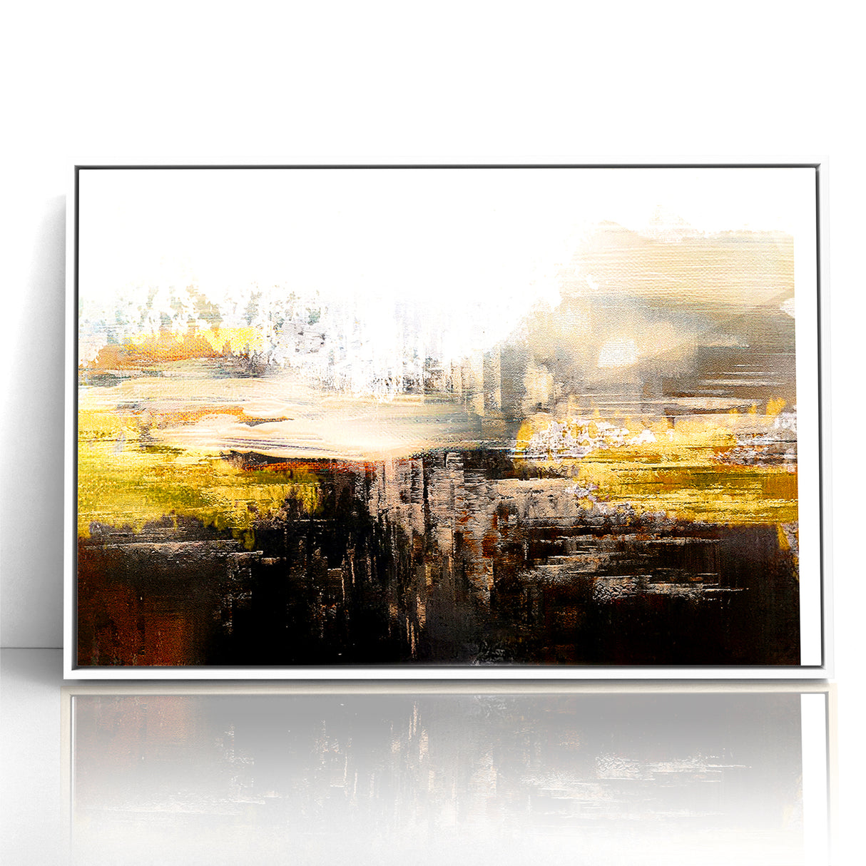 Contemporary Geometric Line and Brush Strokes Art