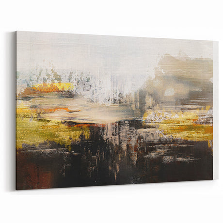 Contemporary Geometric Line and Brush Strokes Art