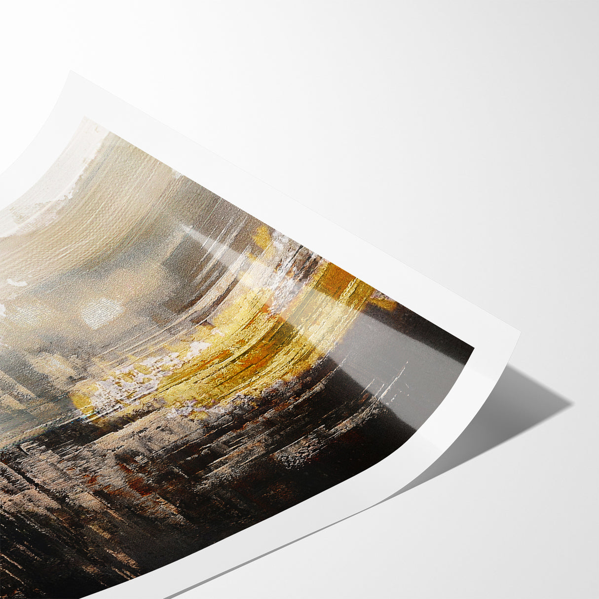 Contemporary Geometric Line and Brush Strokes Art