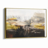 Contemporary Geometric Line and Brush Strokes Art