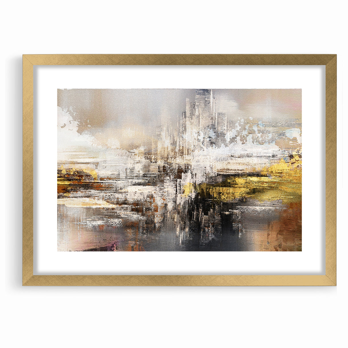 Modern Abstract Line and Strokes Art on Canvas
