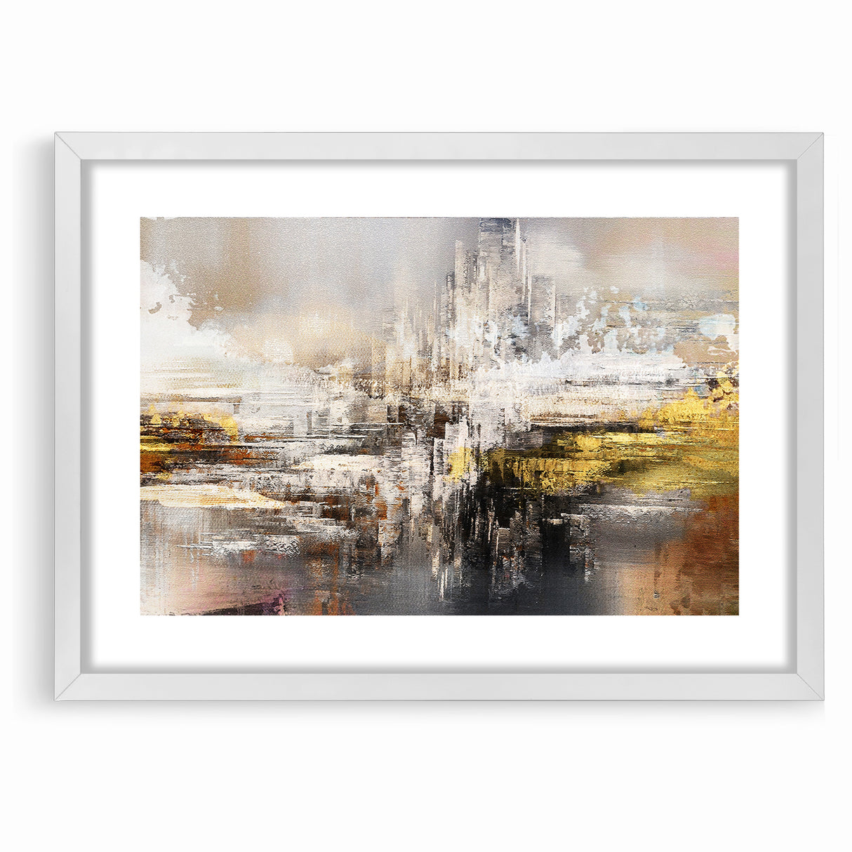 Modern Abstract Line and Strokes Art on Canvas