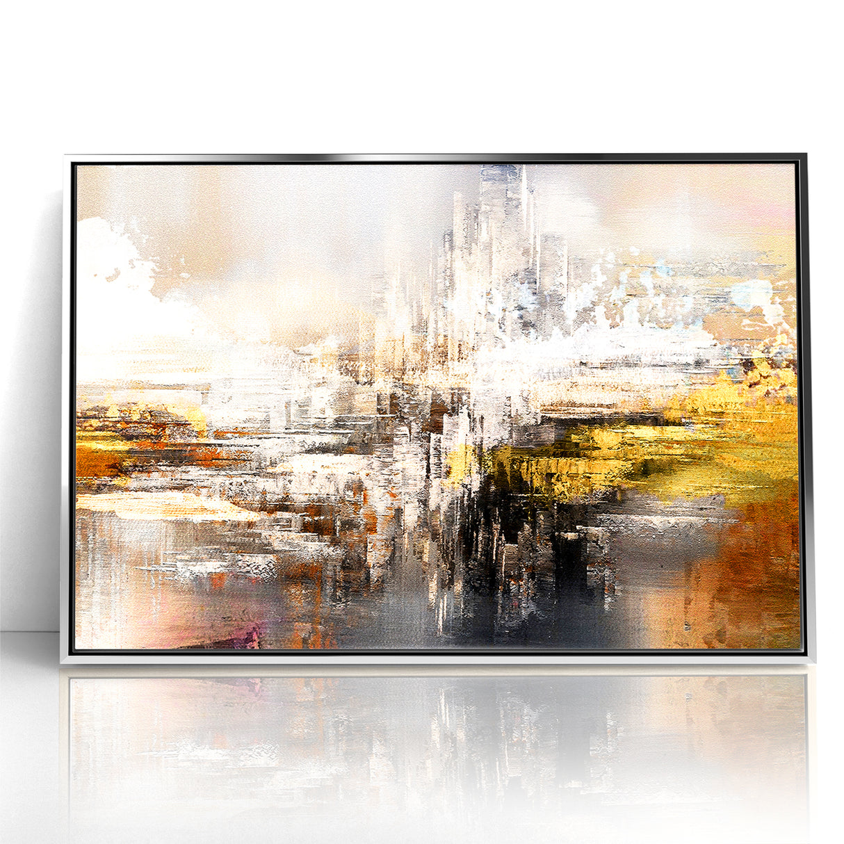 Modern Abstract Line and Strokes Art on Canvas