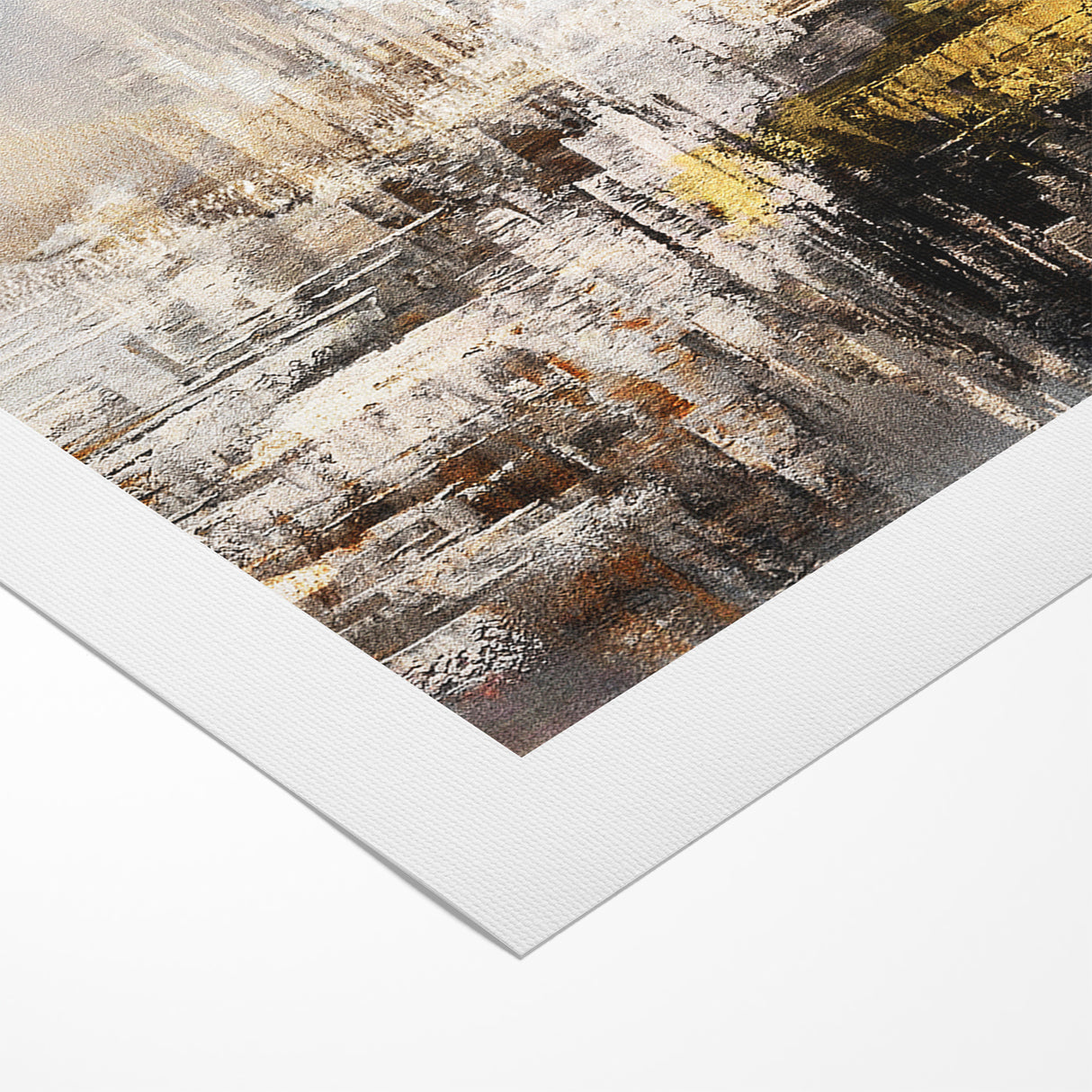 Modern Abstract Line and Strokes Art on Canvas