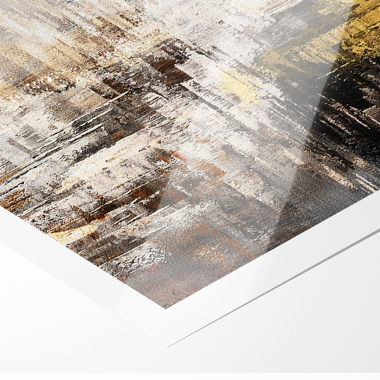 Modern Abstract Line and Strokes Art on Canvas