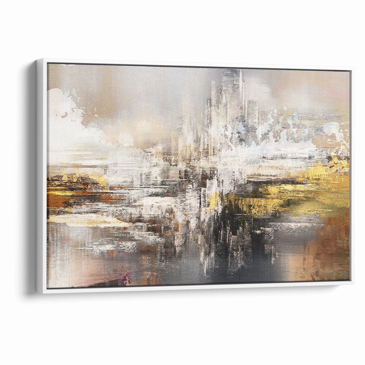 Modern Abstract Line and Strokes Art on Canvas