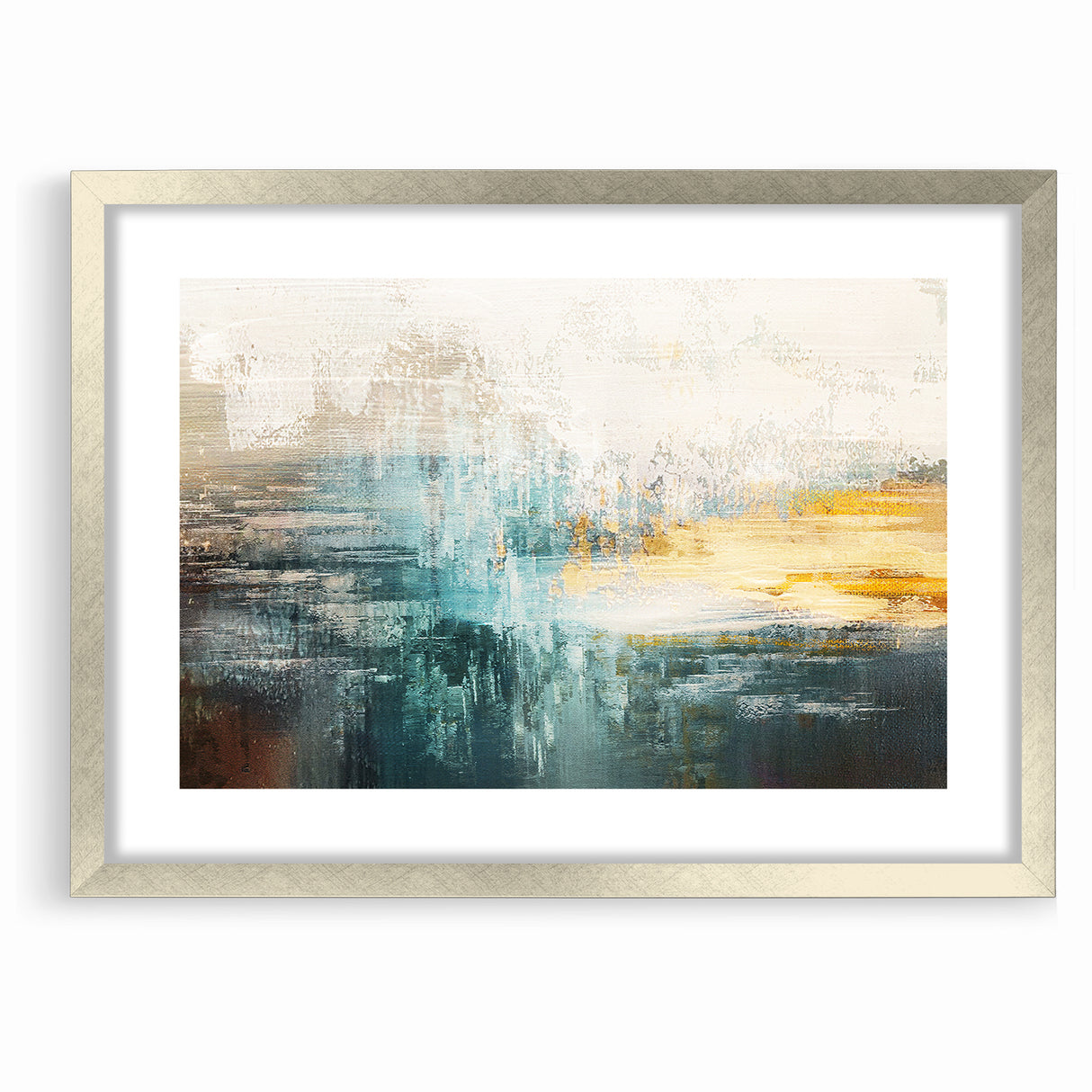 Modern Strokes and Lines Abstract Art on Canvas