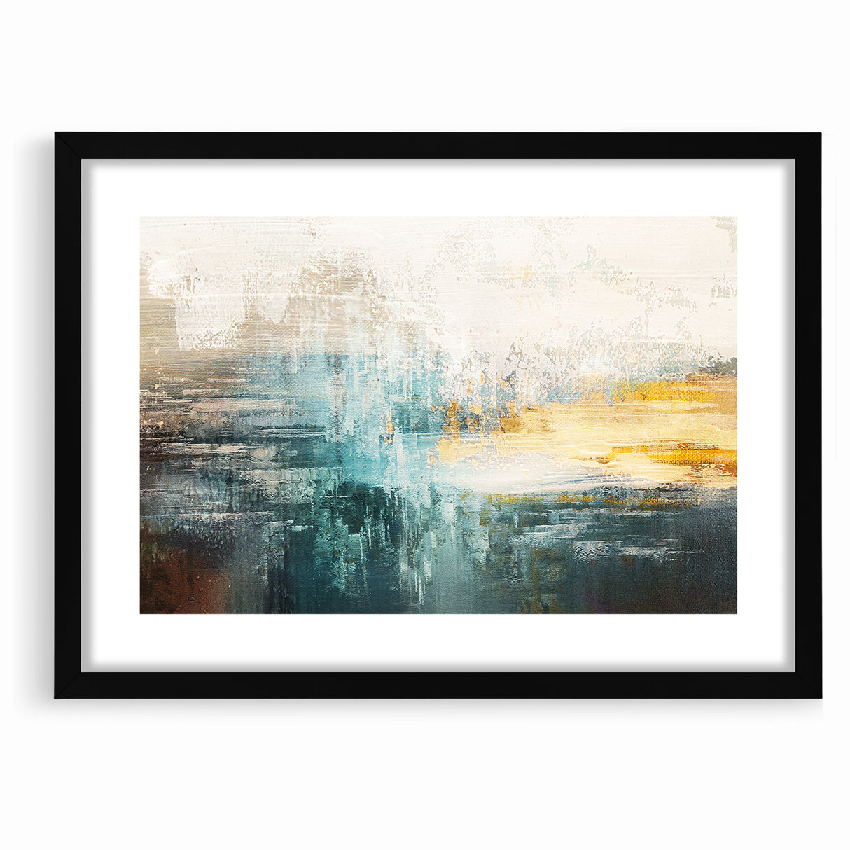 Modern Strokes and Lines Abstract Art on Canvas