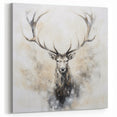 Ethereal Antelope in Mist - Minimalist Wildlife Wall Art Decor