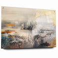Geometric Strokes and Lines Abstract Art on Canvas