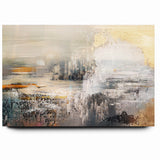 Geometric Strokes and Lines Abstract Art on Canvas