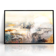 Geometric Strokes and Lines Abstract Art on Canvas