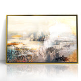 Geometric Strokes and Lines Abstract Art on Canvas