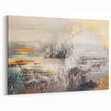 Geometric Strokes and Lines Abstract Art on Canvas