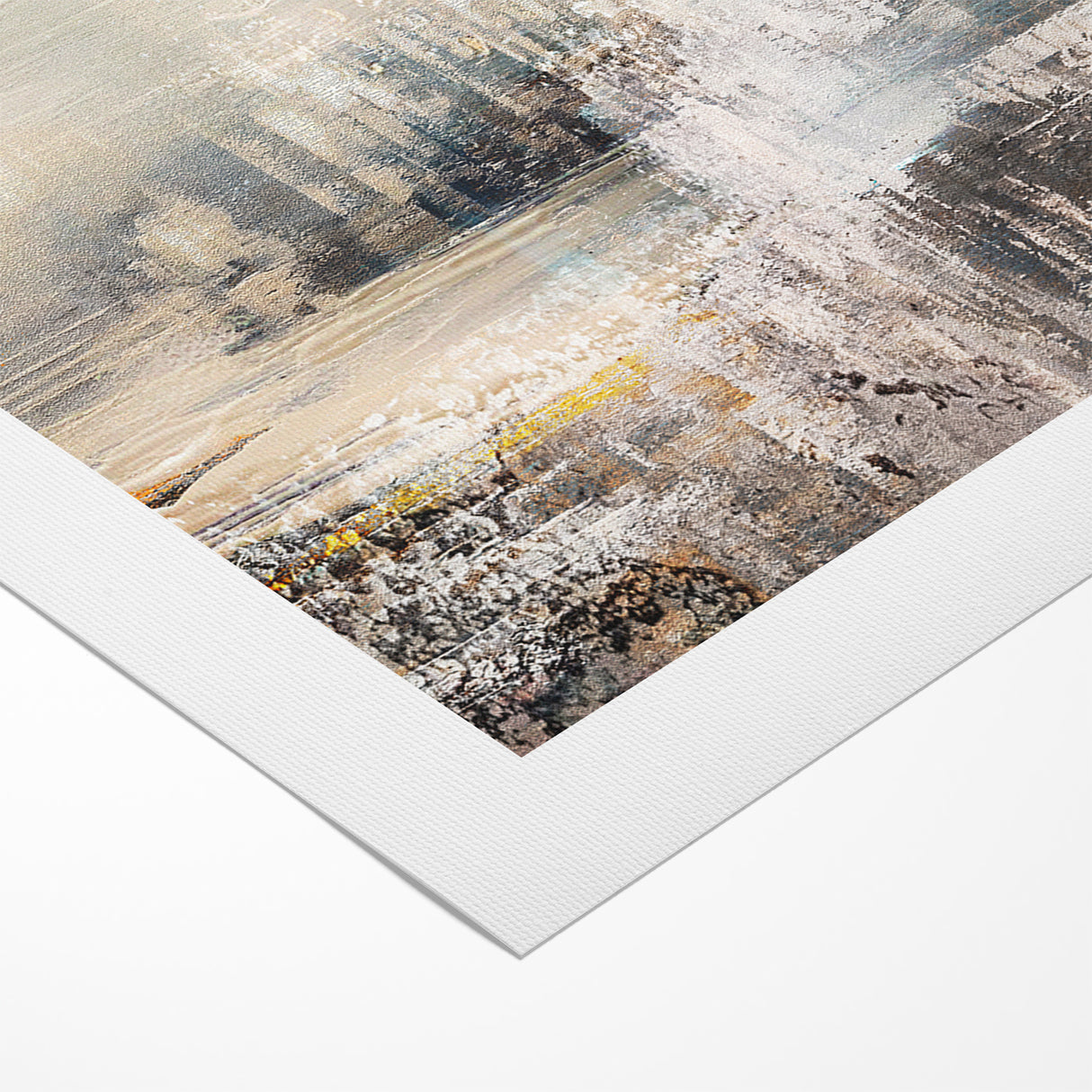 Geometric Strokes and Lines Abstract Art on Canvas