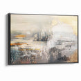 Geometric Strokes and Lines Abstract Art on Canvas
