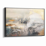 Geometric Strokes and Lines Abstract Art on Canvas