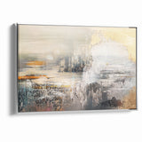 Geometric Strokes and Lines Abstract Art on Canvas