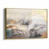 Geometric Strokes and Lines Abstract Art on Canvas