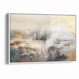 Geometric Strokes and Lines Abstract Art on Canvas
