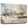 Modern Feather Abstract Art on Canvas