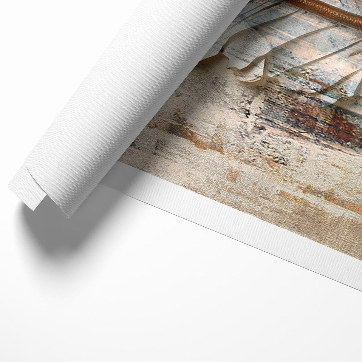Modern Feather Abstract Art on Canvas